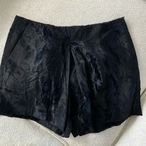 Maje Velour velvet shorts
